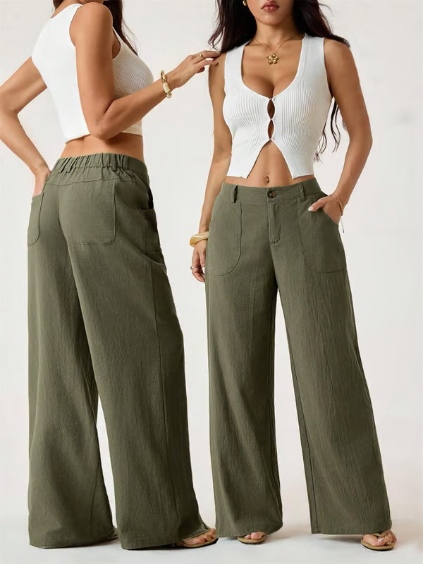 Consuelo | Pantalón de Lino Tiro Alto