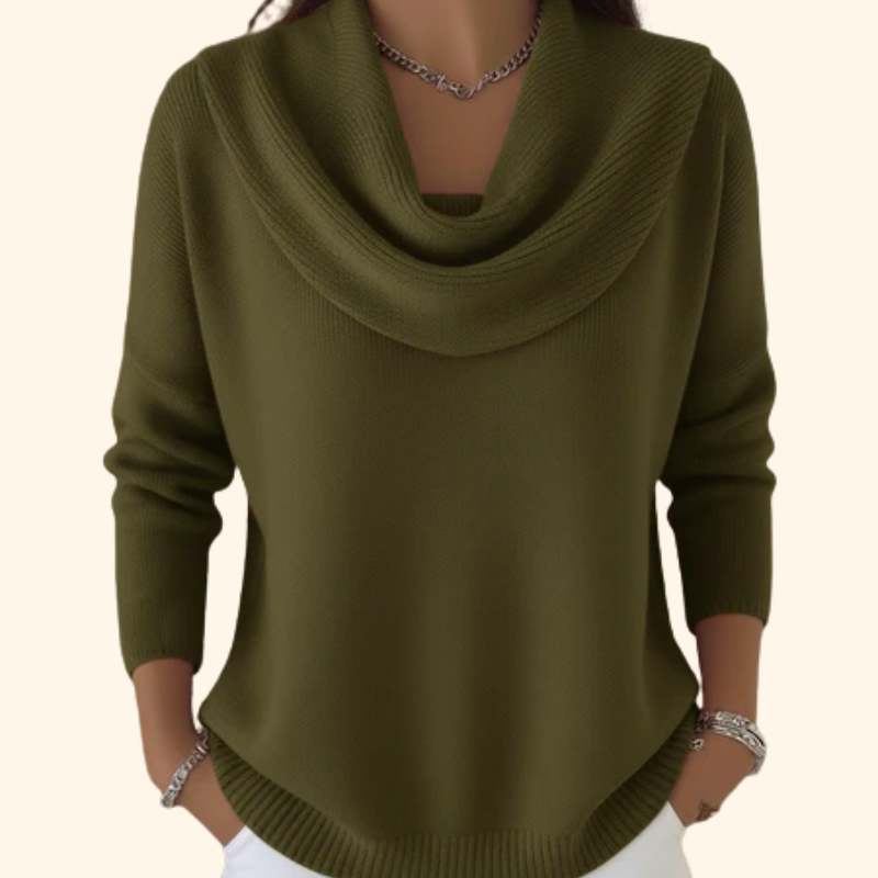 Iole | Jersey Cuello Drapeado