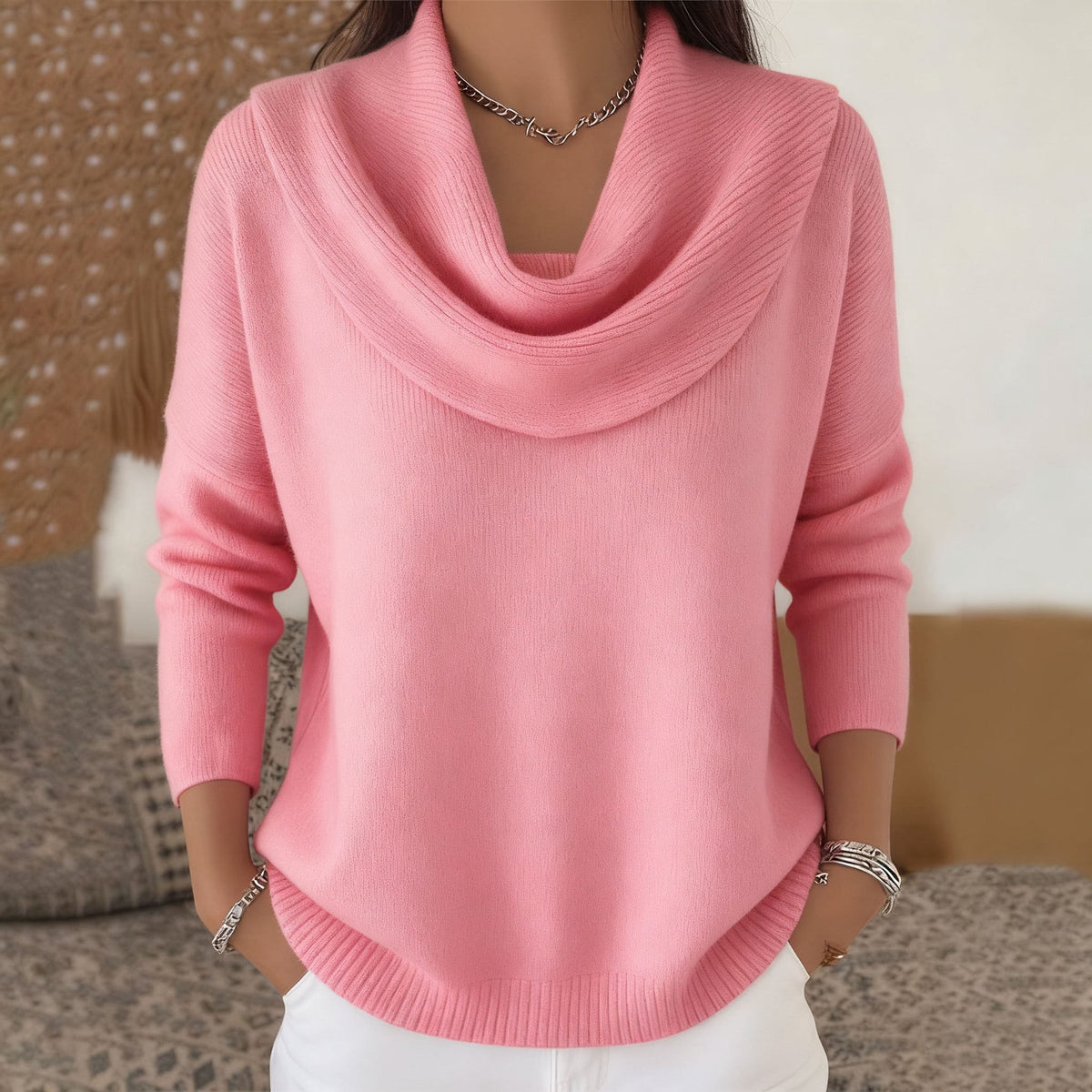 Iole | Jersey Cuello Drapeado