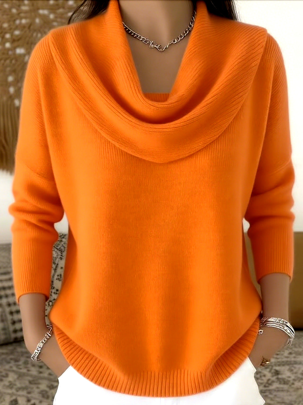 Iole | Jersey Cuello Drapeado