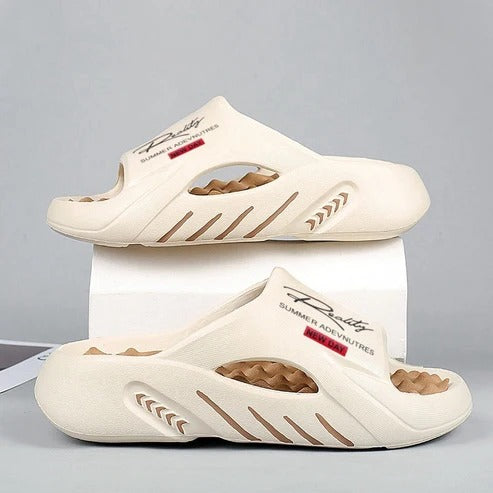 Sandalias con amortiguacion gruesa