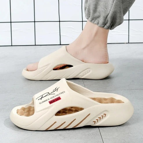 Sandalias con amortiguacion gruesa