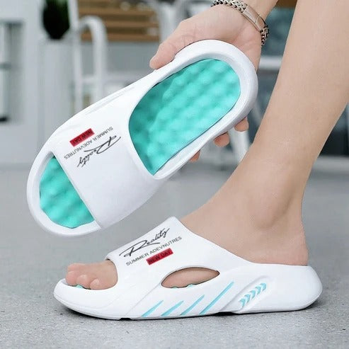 Sandalias con amortiguacion gruesa
