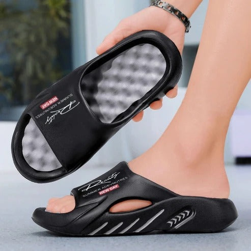 Sandalias con amortiguacion gruesa