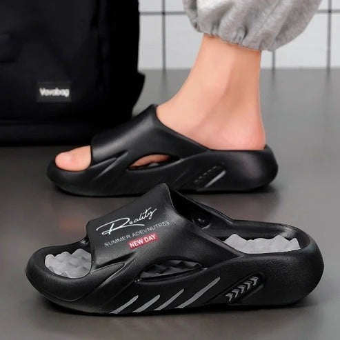 Sandalias con amortiguacion gruesa