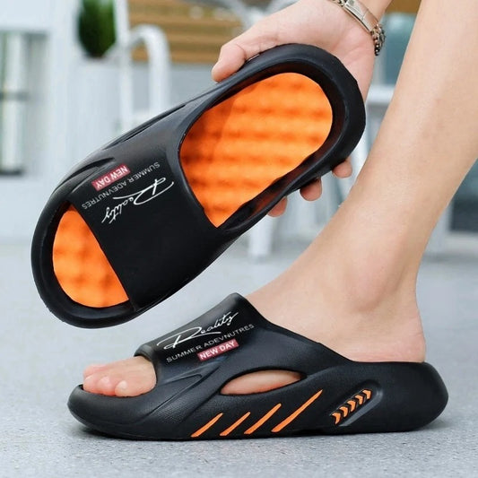 Sandalias con amortiguacion gruesa