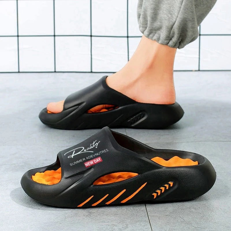 Sandalias con amortiguacion gruesa