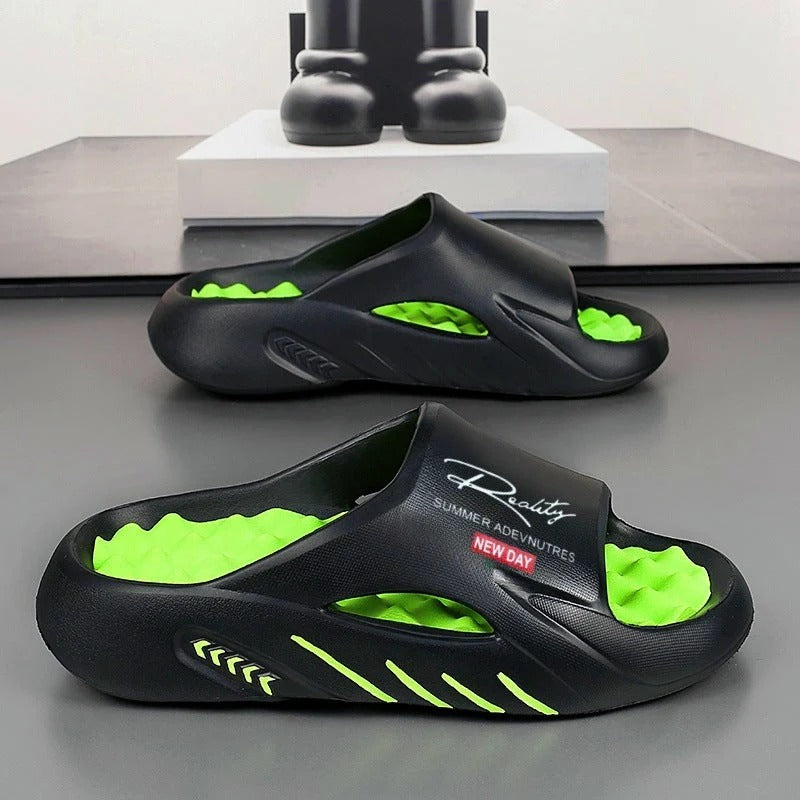 Sandalias con amortiguacion gruesa