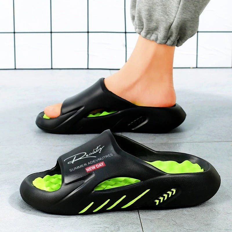 Sandalias con amortiguacion gruesa