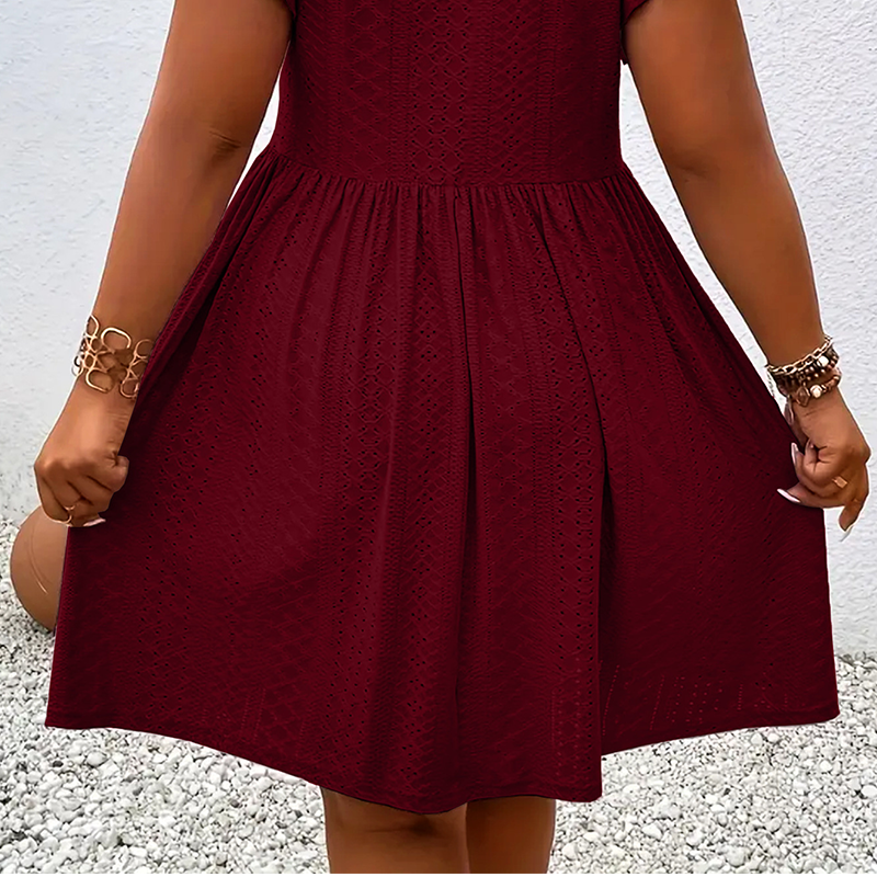 Diana | Vestido Escote V con Volantes