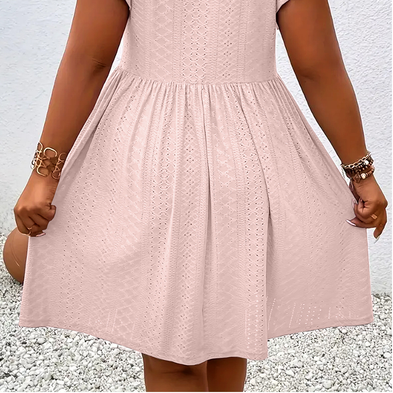 Diana | Vestido Escote V con Volantes