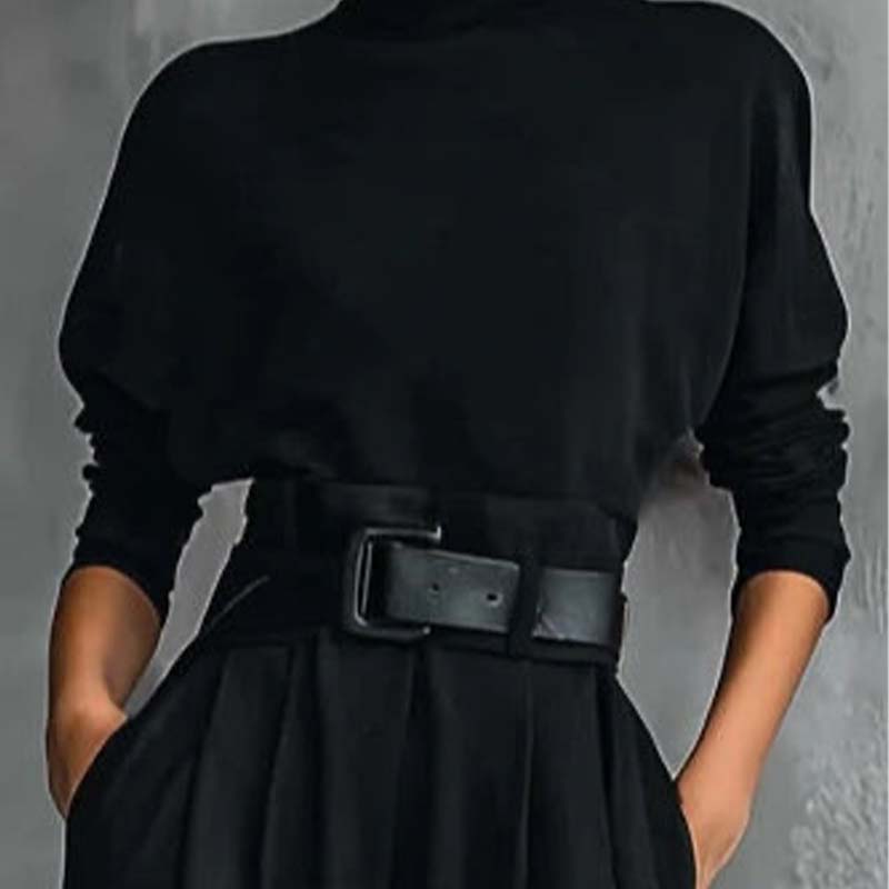 Delia | Conjunto Cuello Alto y Pantalón Tiro Alto