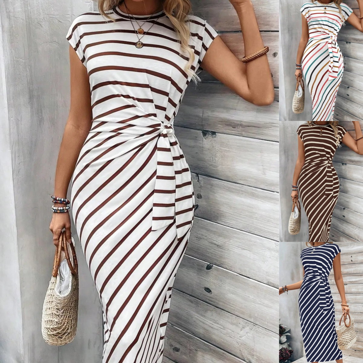 Fernanda | Vestido Ajustado con Lazo Leopardo