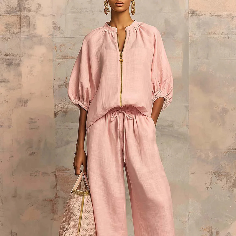 Encarna | Conjunto Top y Pantalón Liso