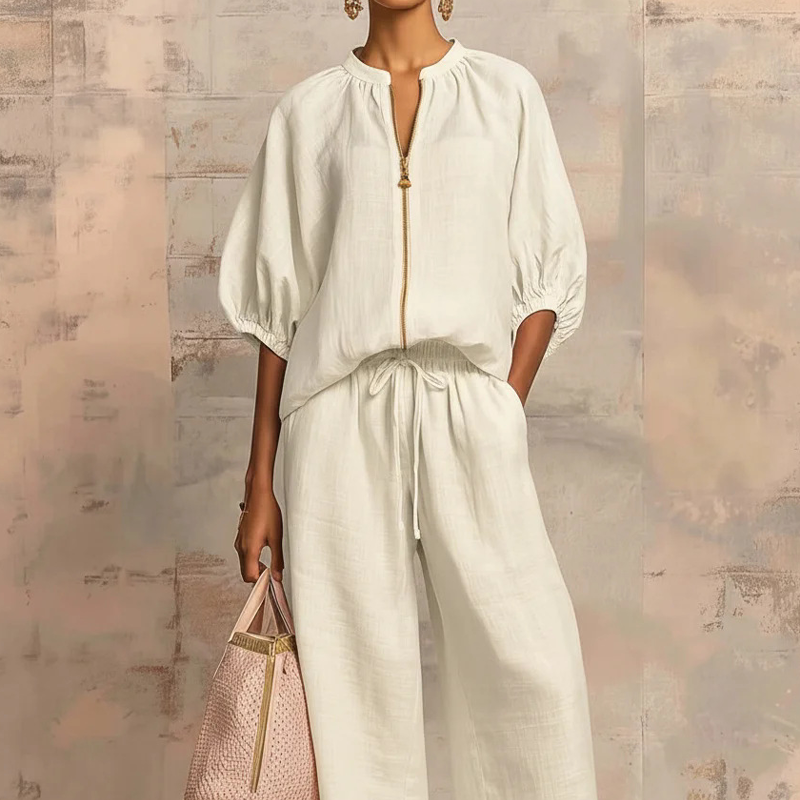 Encarna | Conjunto Top y Pantalón Liso