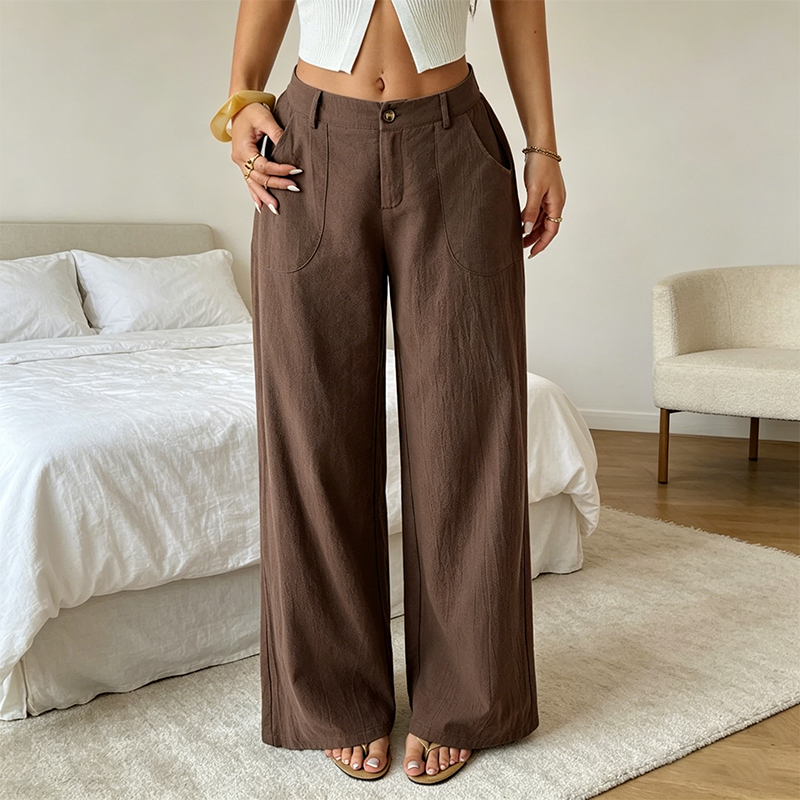 Consuelo | Pantalón de Lino Tiro Alto