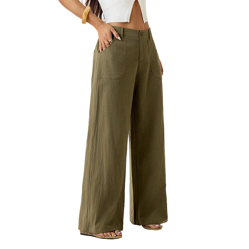 Consuelo | Pantalón de Lino Tiro Alto