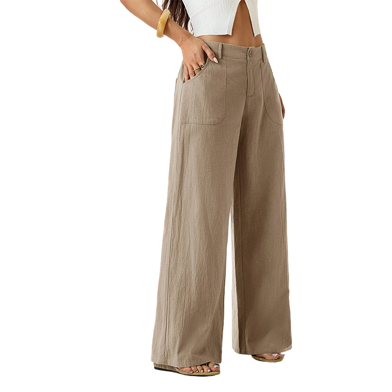Consuelo | Pantalón de Lino Tiro Alto
