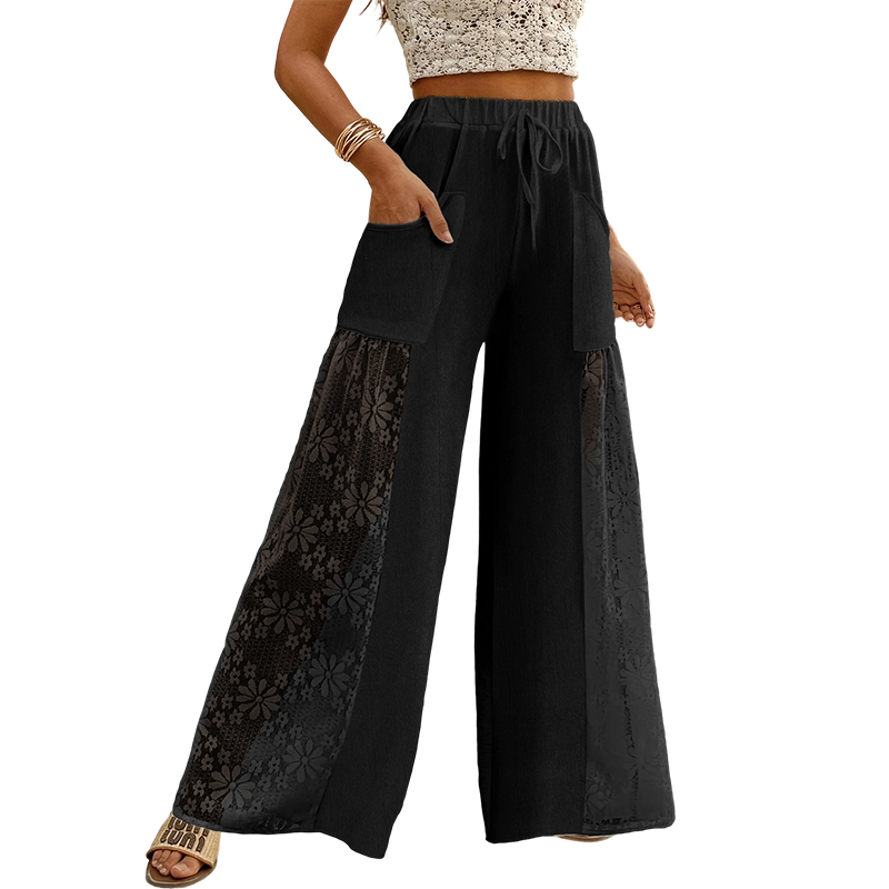 Hortensia | Pantalón de Encaje Holgado