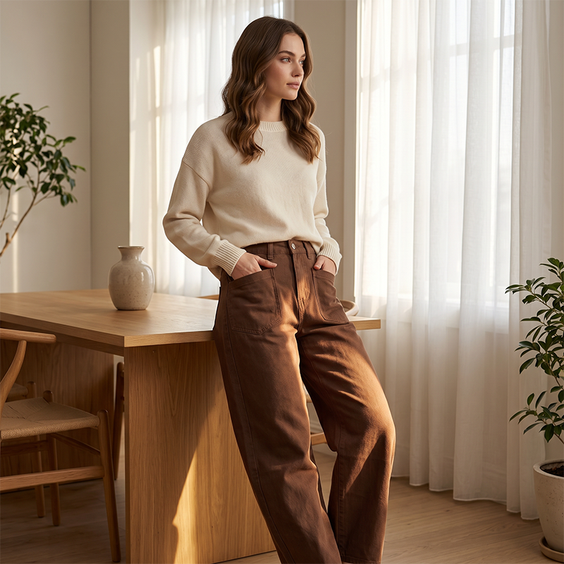 Josefa | Pantalón Ancho Tiro Alto