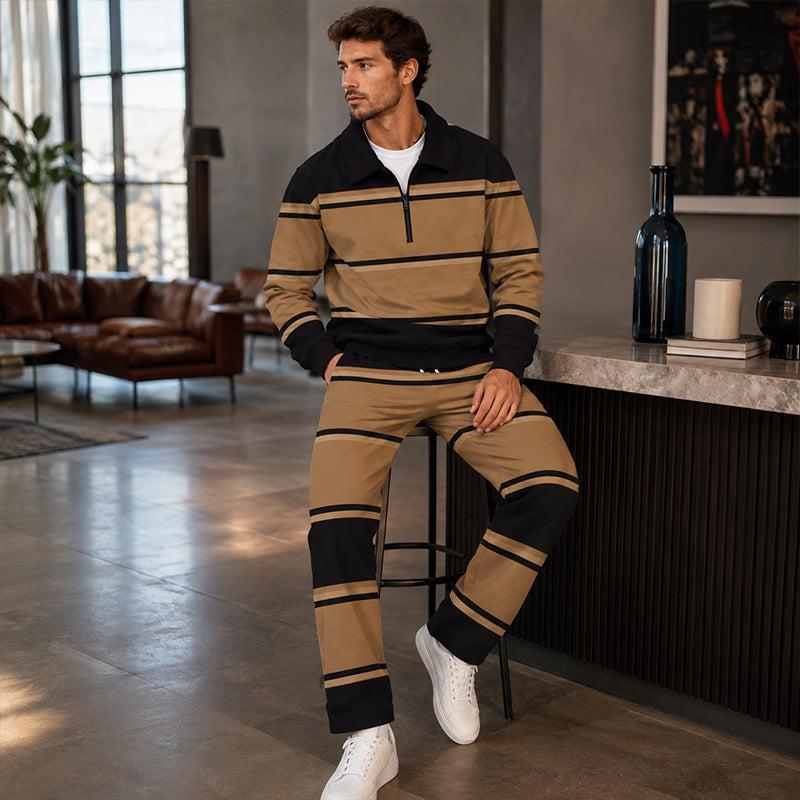 Iván | Chándal con Media Cremallera Estampado