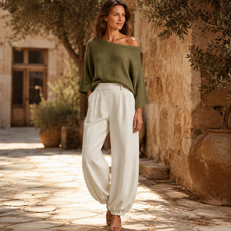 Ximena | Conjunto Top Punto sin Tirantes y Pantalón