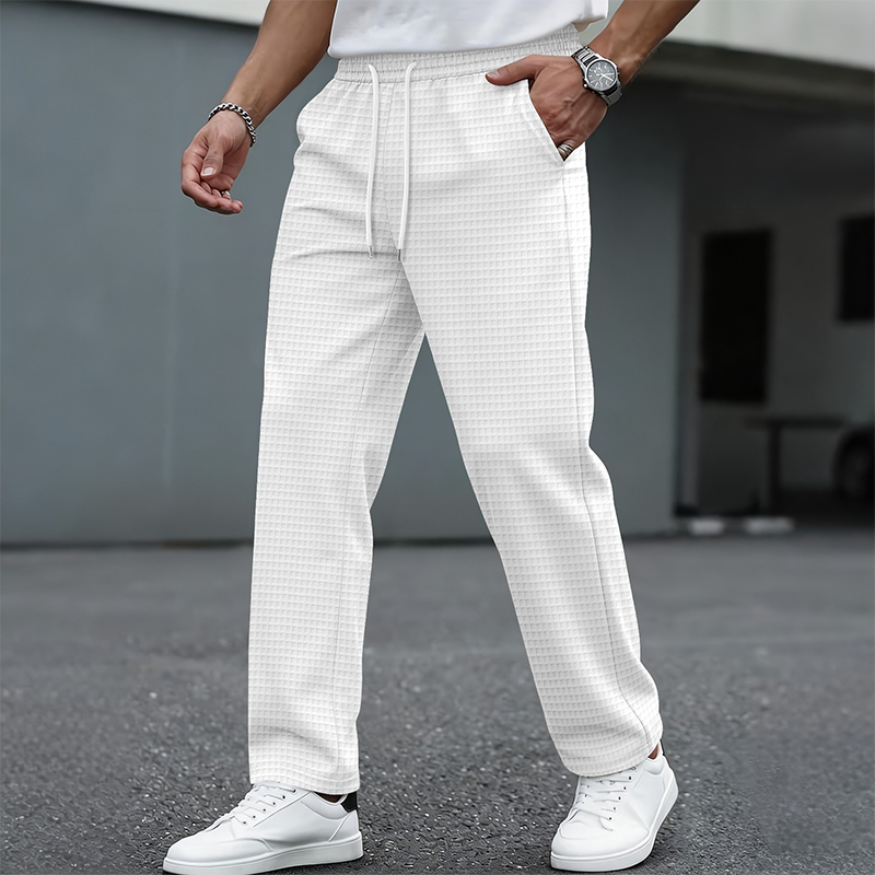 Valentín | Pantalón Casual Waffle con Cordón