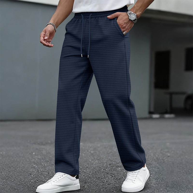 Valentín | Pantalón Casual Waffle con Cordón