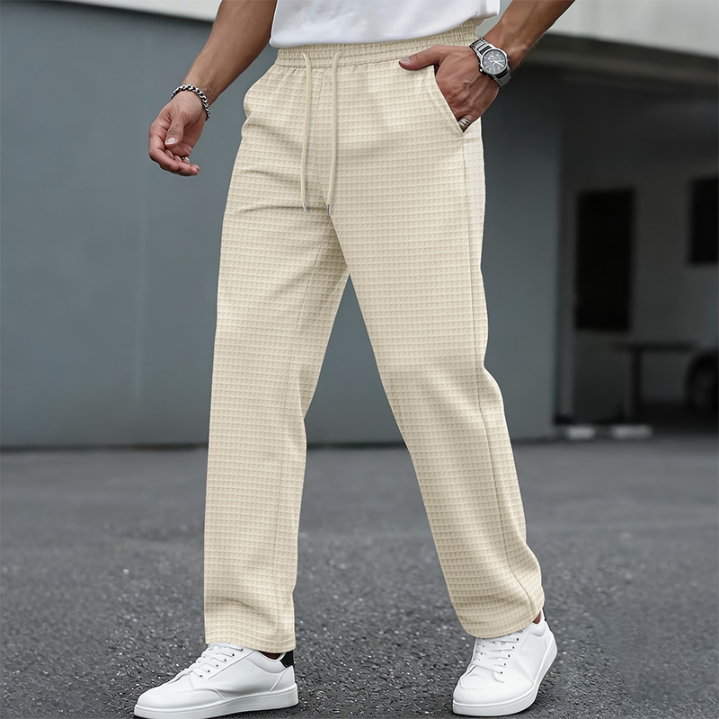 Valentín | Pantalón Casual Waffle con Cordón