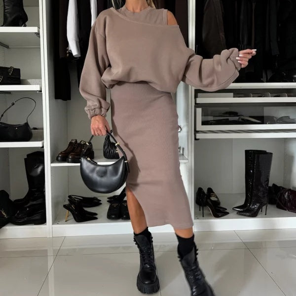 Teresa | Conjunto Top y Vestido sin Mangas