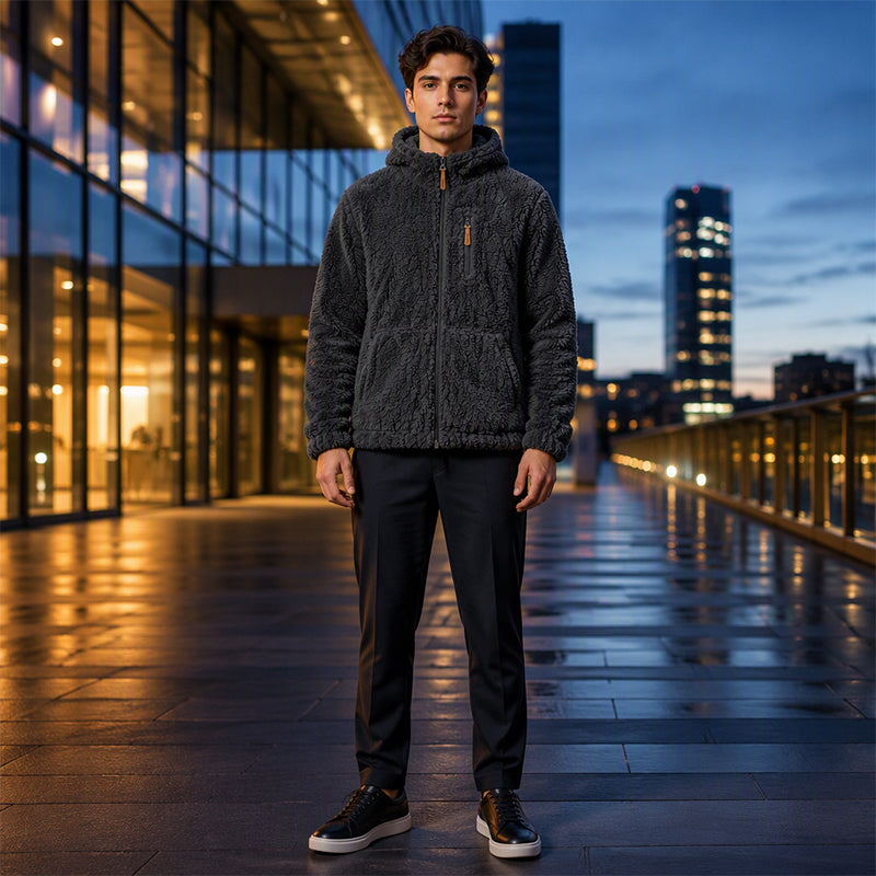 Óscar | Chaqueta Polar con Capucha