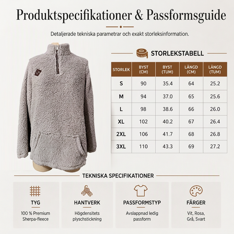Herminia | Jersey Oversize Media Cremallera
