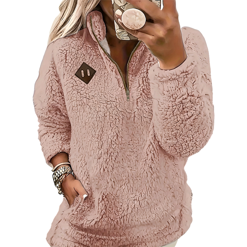 Herminia | Jersey Oversize Media Cremallera