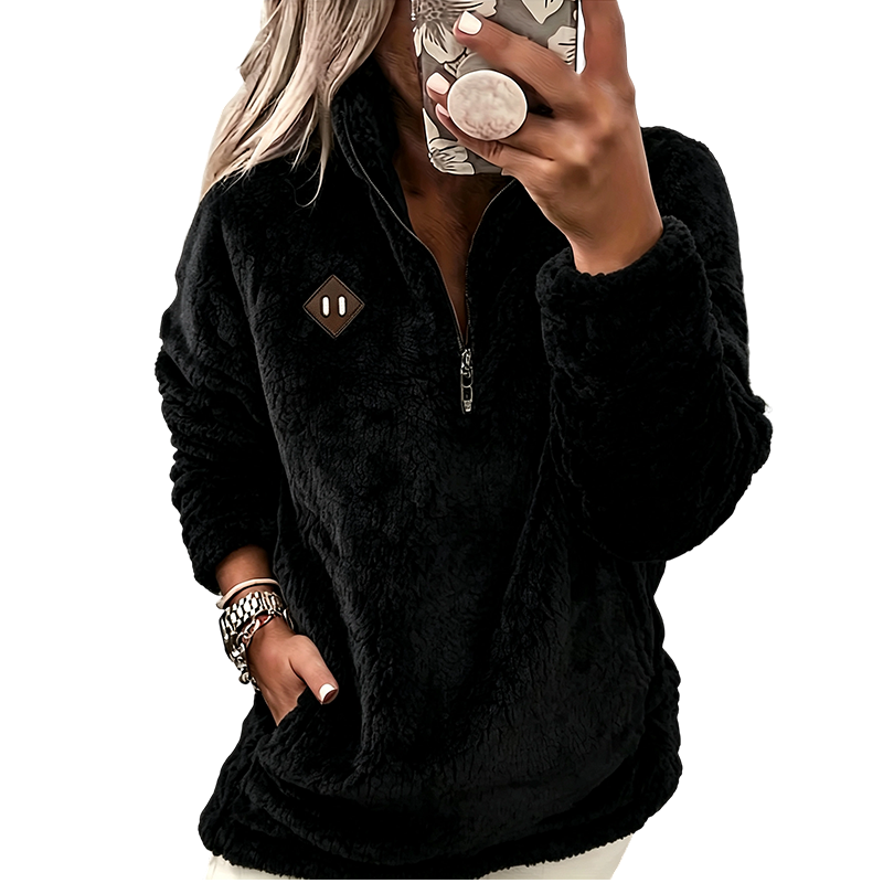 Herminia | Jersey Oversize Media Cremallera