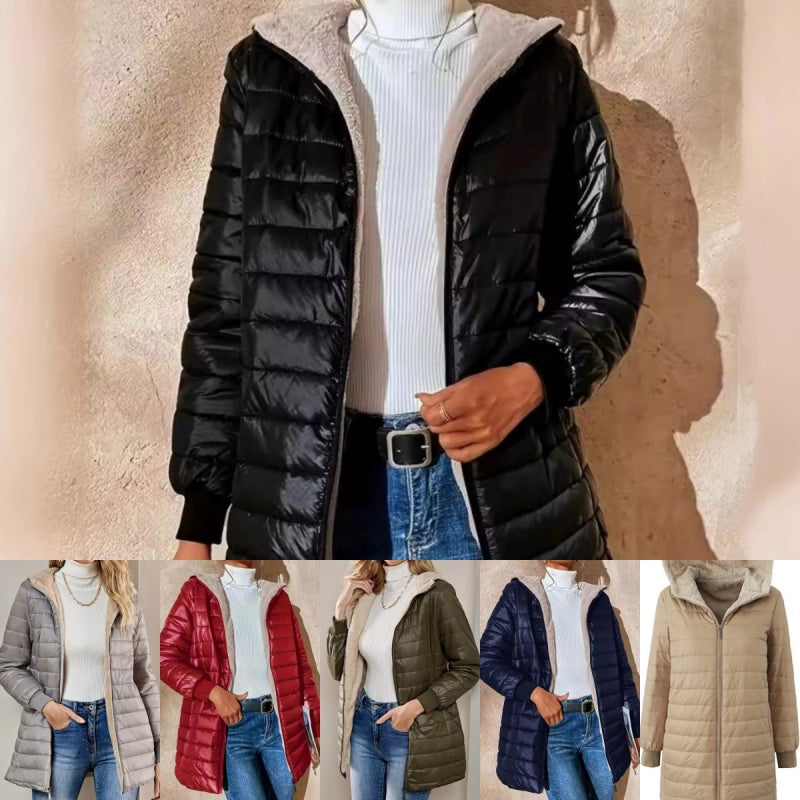 Gabriela | Abrigo Acolchado de Invierno con Capucha