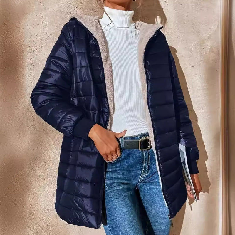 Gabriela | Abrigo Acolchado de Invierno con Capucha