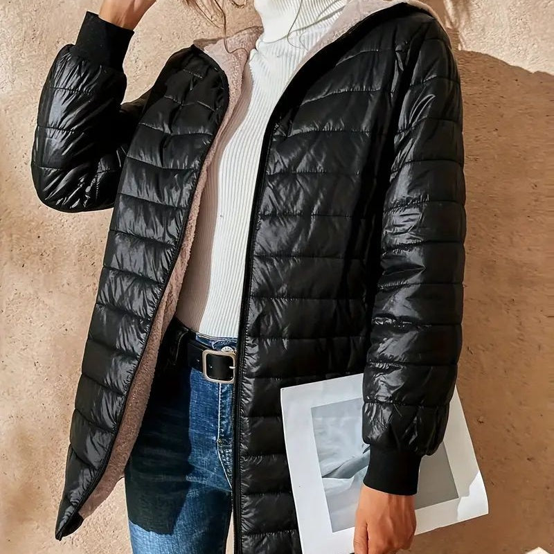 Gabriela | Abrigo Acolchado de Invierno con Capucha