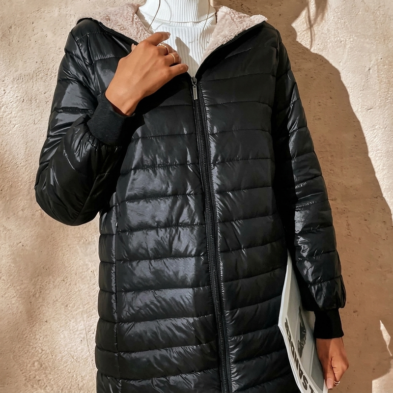 Gabriela | Abrigo Acolchado de Invierno con Capucha