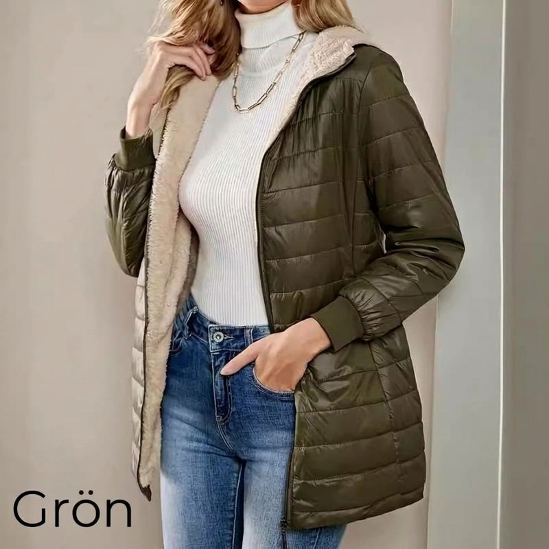 Gabriela | Abrigo Acolchado de Invierno con Capucha