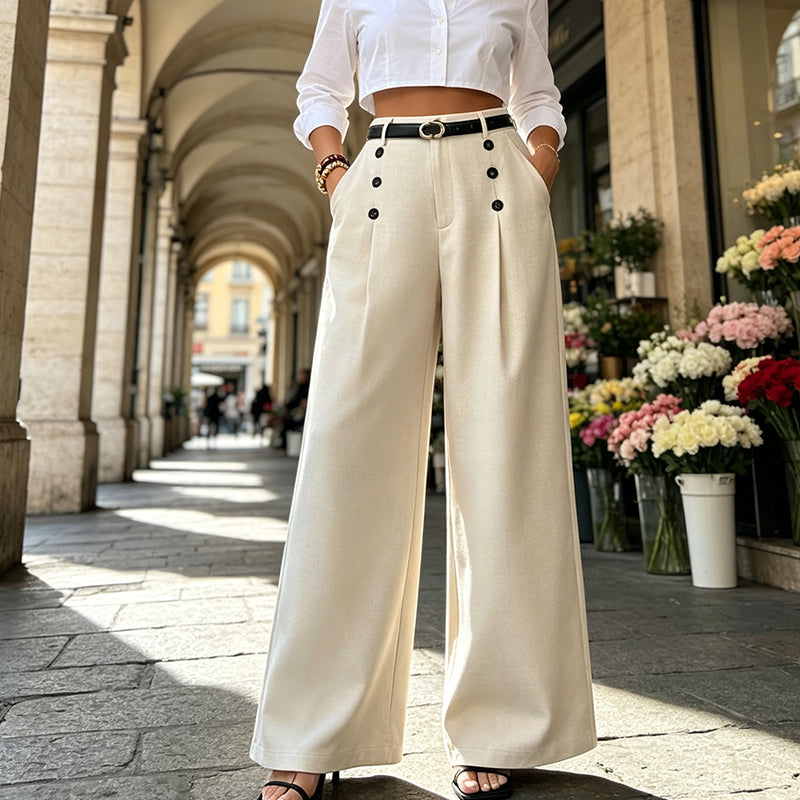 Valeria | Pantalón Ancho Cruzado