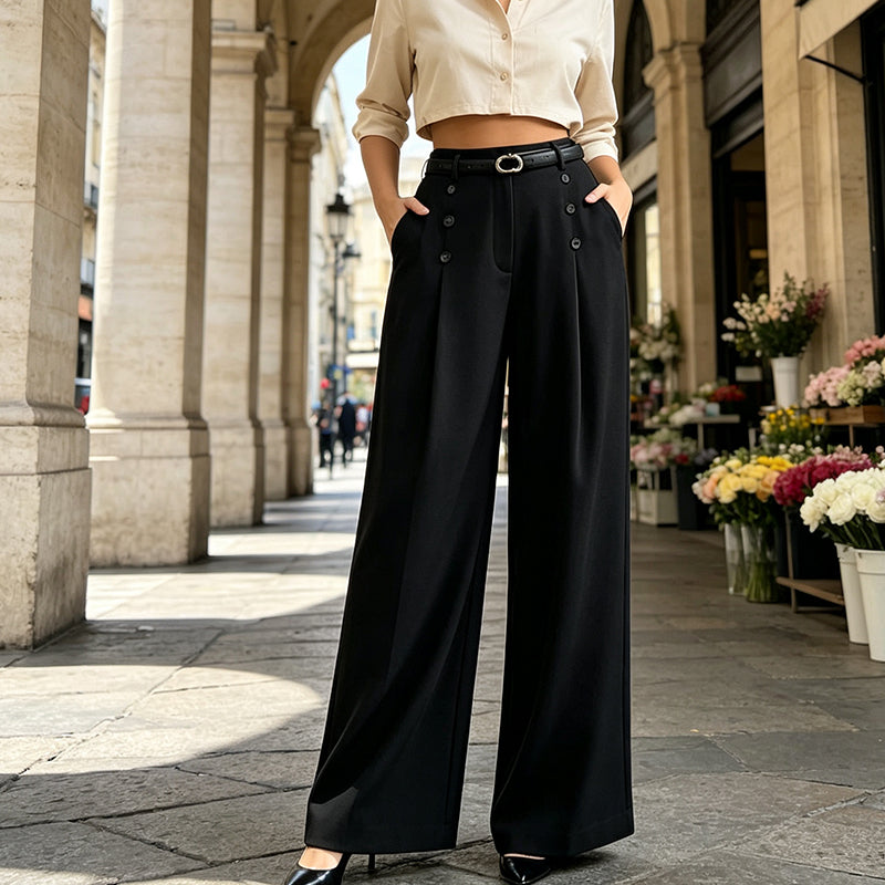 Valeria | Pantalón Ancho Cruzado